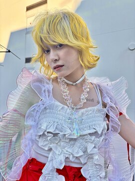 カシェル(cashel kishaba) レイヤーボブ×イエロー