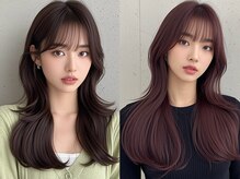 韓国レイヤー/レイヤーカット/マレットヘア/ハッシュカット/ボブ