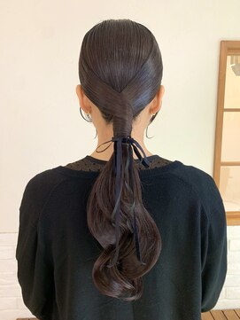 【minami】＊ヘアセット／タイトアレンジ／リボンアレンジ