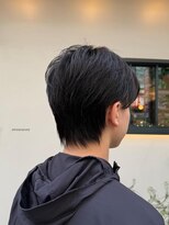 ムーン(moon)&nbsp;MEN’S/リバースセンターパート/ニュアンスパーマ/武蔵小杉