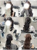 サイドお団子まとめ/心斎橋ヘアセット