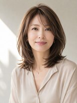 サンタフェ 日進岩崎台店(Santa'Fe)&nbsp;白髪ぼかしハイライトカラー/レイヤーミディアム