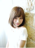 カーキグレージュカラー☆前下がりボブ【MAUNA 仙川ハルミチ】