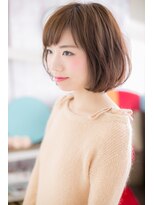 ミック ヘアアンドビューティー 大山店(miq  Hair&Beauty)&nbsp;ベビーバングのキュートボブb