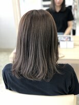 パザパ 成沢店(pa.za.pa.)&nbsp;グレージュカラー/韓国風暗髪セミロング/30代40代50代