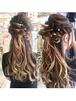 ディーリンク 南橋本店(HAIR MAKE DLINK) パーティー×ハーフアップ