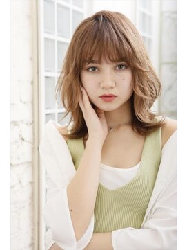 ミンクス 銀座店(MINX) 外ハネロブ×オレンジカラー