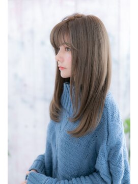 ミック ヘアアンドビューティー 大山店(miq  Hair&Beauty) シースルーバングで目力強調＊暗めカラー大人ワンカール