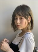 ふんわりボブandグレージュ