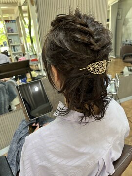 マイスペース(MY SPACE) ハーフアップ