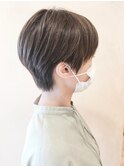 【morio鶴瀬】20代30代40代ベリーショートハイライトグレージュ
