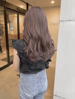 ナンバー(number+)&nbsp;20代30代大人可愛いアッシュグレージュケアブリーチラベンダー