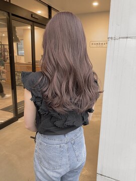 ナンバー(number+) 20代30代大人可愛いアッシュグレージュケアブリーチラベンダー