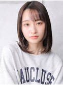 大人可愛い小顔美髪ツヤ髪ふんわりカール薄めバングA1