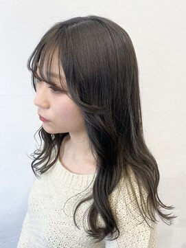 ココ 原宿(KOKO) M黒髪小顔ヘアオリーブグレー艶髪クラゲヘアーココアベージュ