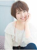 ナチュラルベージュショート