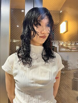 アルカナ 明治神宮前原宿(ARCANA) 斜めバンググレージュカラーデザインカラー　シルキーベージュ