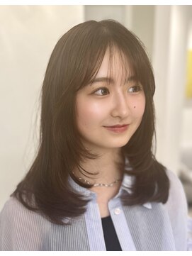 ローネス ギンザ(LONESS ginza) ロングレイヤー 小顔カット 2wayバング 韓国へア 髪質改善