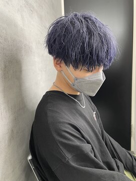 ネクスト 静岡店(NEXT) NEXT静岡 ソフトツイストパーマ ブルーブラックマッシュ