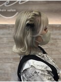 ヘアアレンジ/ヘアセット/編み込みアレンジ/ツインアレンジ