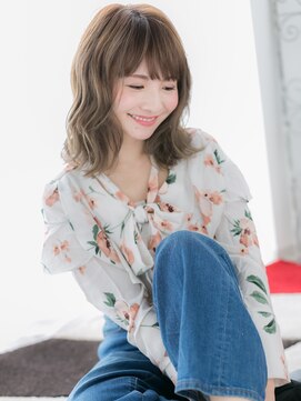 アルバハナレ 横浜(αlba HANARE) 関内/髪質改善/オンブレ☆くせ毛風ウェーブミディアムk