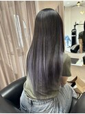 浜松東区天王hairLux【ホワイトパープルインナーカラー】
