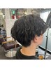 【メンズ】カット+波巻きスパイラルパーマ￥13000#北18条#波巻きパーマ#眉毛