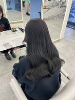 ブラウン(Brown) ブリーチなしWカラー♪オリーブグレージュ