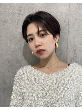 エアー 青山(AIR) 丸みショートシースルーバングくびれショートボブミニボブ