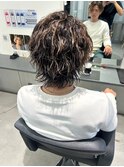 波巻きツイストスパイラルパーマ/フェザーパーマ/眉毛/メンズ