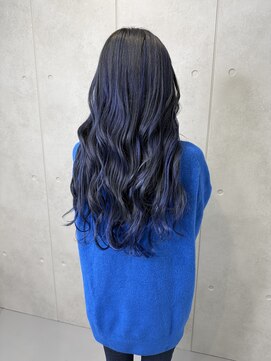 レオクマ(REOKUMA) ネイビー/エクステ長さだし/韓国巻き