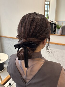 レンジヘアー(lange hair) シニヨンスタイル