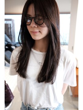 ハー(her) 抜け感レイヤー×ブラウン | her都立大学