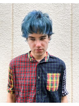 チクロ(ticro) 【チクロ】アニメウルフ　青髪