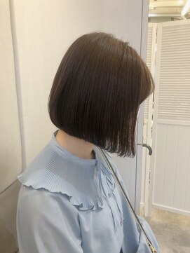 アンジェリカラボ 梅田店(ANGELICA LABO) 韓国風くびれレイヤーカット×グレージュ×透明感ブラウン川又