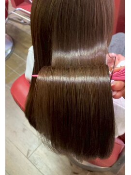 髪質改善ストレート/透明感ブラウン/韓国っぽ/上品ヘア/モテヘア