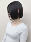 ＊姫カット小顔ボブマチルダボブ黒髪ボブ顎ラインボブモードボブ