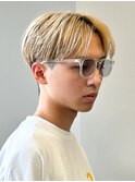 センターパート/ブリーチ/ダブルカラー/men's/メンズ