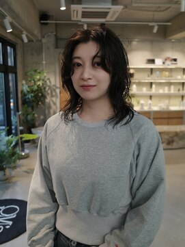 オムズポカ 栄矢場町店(OM's poka) レイヤーカット/ミディアムパーマ/ニュアンスパーマ/韓国ヘア