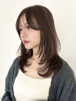 ハニーシブヤ(HONEY shibuya)&nbsp;レイヤーカット/イメチェン/ココアブラウン/脱白髪染め3