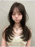 レイヤーカット/ハッシュカット/韓国ヘア/前髪カット