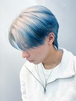 アルバム 新宿(ALBUM SHINJUKU) ホワイトブロンドエンドカラー韓国マッシュ_ba540651