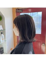 キングスベリー(Hair Relaxation King's Berry)&nbsp;暗めカラーボブレイヤー×グレージュ10.28