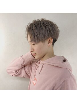 ジゼル(gisele) ミルクティーアッシュハーフアップバング