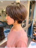 【石田勇士郎】アッシュブラウン外ハネネオウルフショート