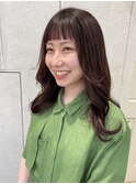 石垣＊オン眉/ピンクブラウン/