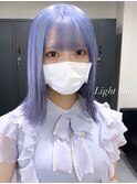 ba1631透明感アッシュブルーコリアンスタイルブルーグレージュ