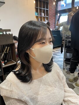 シェノン 梅田(CHAINON) 小顔カット×簡単スタイリング×インナーカラー