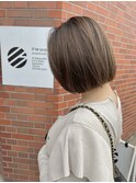 【117hairgarage】大人シンプルボブ_ハイライトベージュ