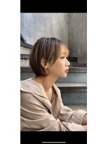 イヴォークトーキョーオーサカ(EVOKE TOKYO osaka)&nbsp;マッシュ 耳かけショート 丸み 可愛い フェイスフレーミング